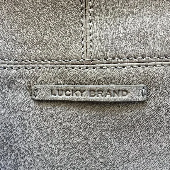 Lucky Brand Mia Large Saddle Tan Leather Hobo Bag - Picture 2 of 4